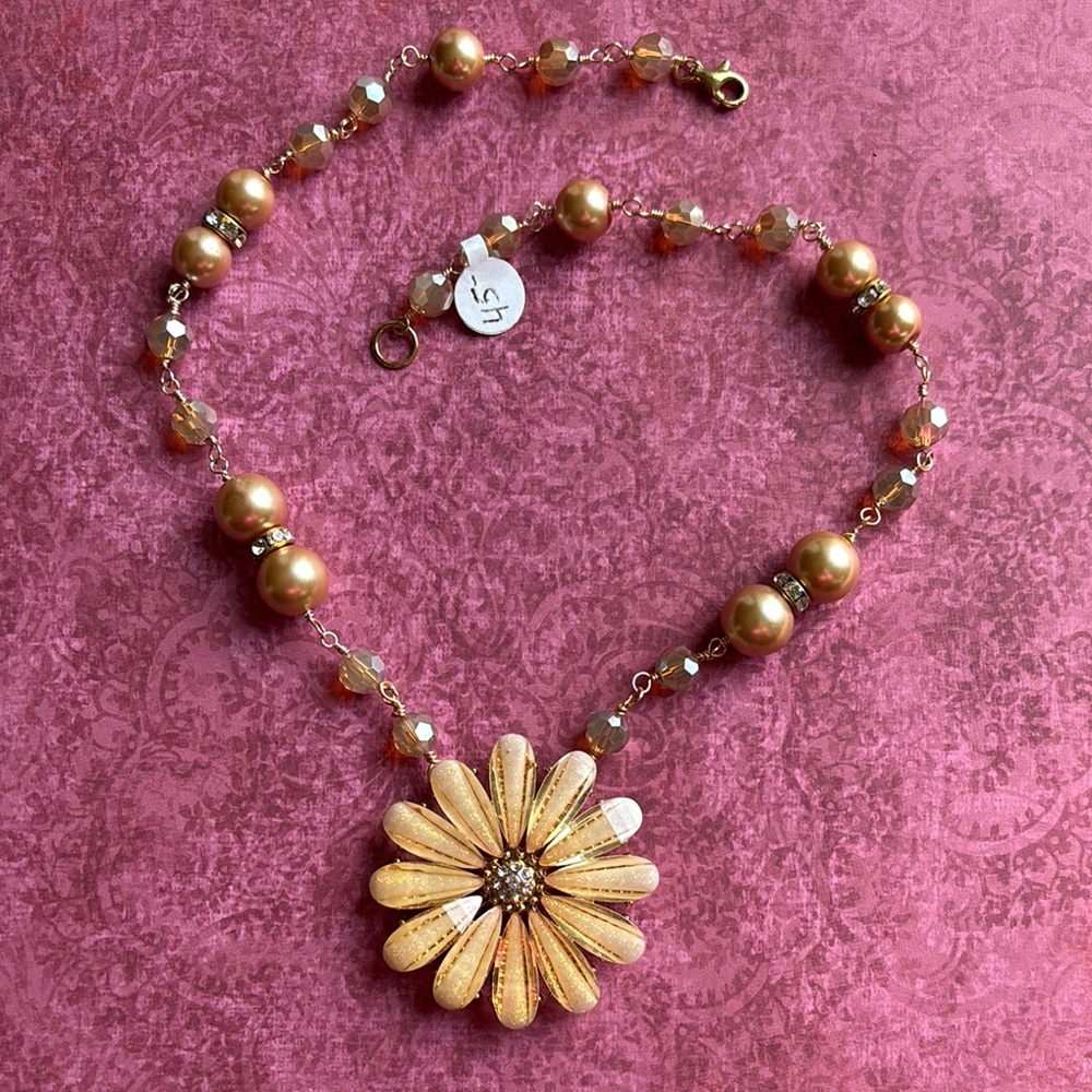 Gold Flower Necklace